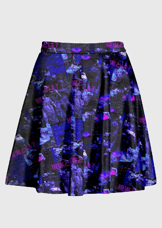 Plus Size Illusion Weirdcore High Waist Skirt wool skirt breathable