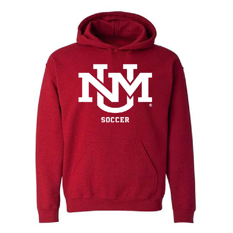 New Mexico - NCAA Women's Soccer : Presley Devey - Classic Fashion Shersey Hooded Sweatshirt Hoodie with V-Neck Classic Versatile