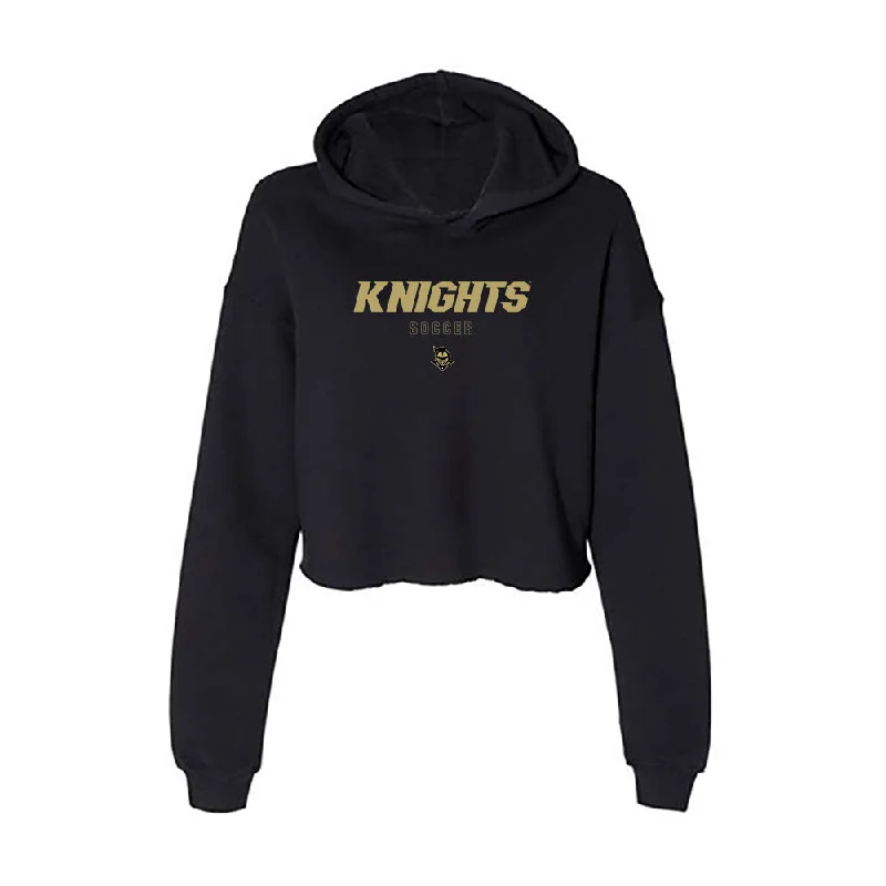 Central Florida - NCAA Women's Soccer : Lizah Pistorio - Women's Crop Fleece Hoodie Hoodie with Button Classic Timeless