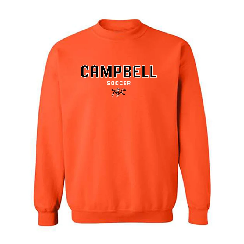 Campbell - NCAA Women's Soccer : Reagan Baiotto - Classic Shersey Crewneck Sweatshirt Hoodie with Side Slits Relaxed Casual Campbell - NCAA Women's Soccer : Reagan Baiotto - Classic Shersey Crewneck Sweatshirt Hoodie with Side Slits Relaxed Casual