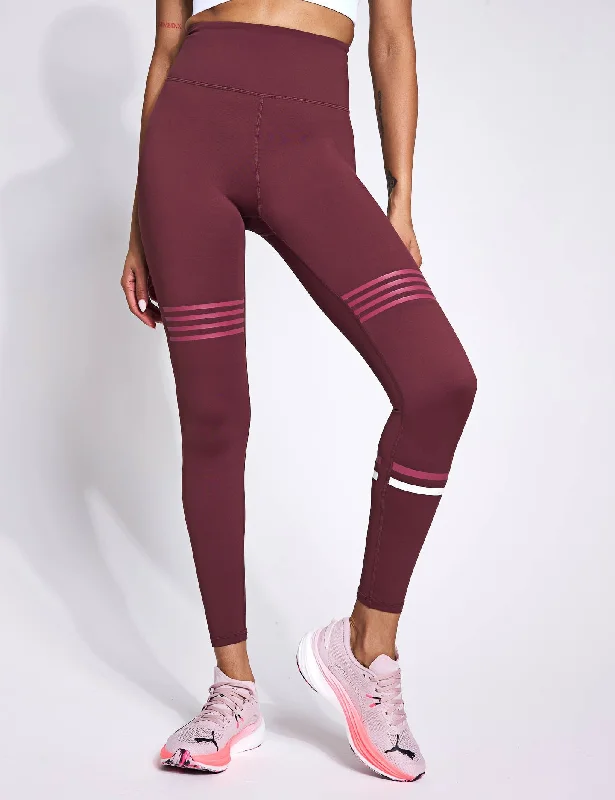Coco Legging - Burgundy Trendy Digital Print Leggings