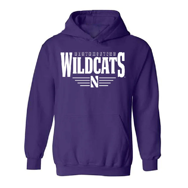 Northwestern - NCAA Women's Soccer : Brooke Miller - Classic Shersey Hooded Sweatshirt Hoodie with Relaxed Fit Easy Casual