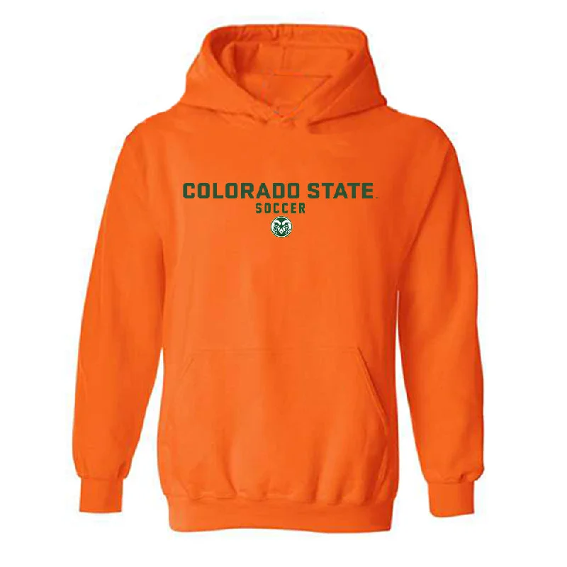 Colorado State - NCAA Women's Soccer : Kaja Dionne - Classic Shersey Hooded Sweatshirt Hoodie with Hem Elastic Stretchable Comfortable