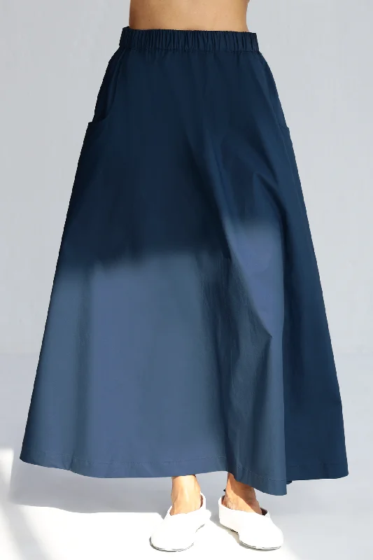 Aiko Skirt: Prussian Blue lightweight skirt design
