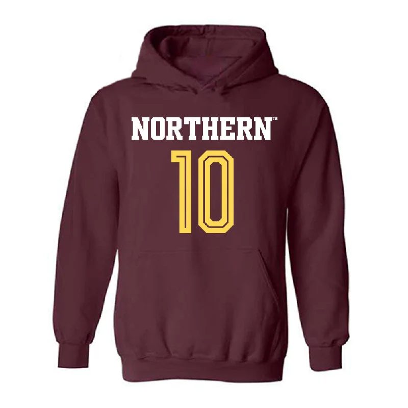 NSU - NCAA Women's Soccer : Deshani Peters - Replica Shersey Hooded Sweatshirt Hoodie with Pastel Soft Subtle