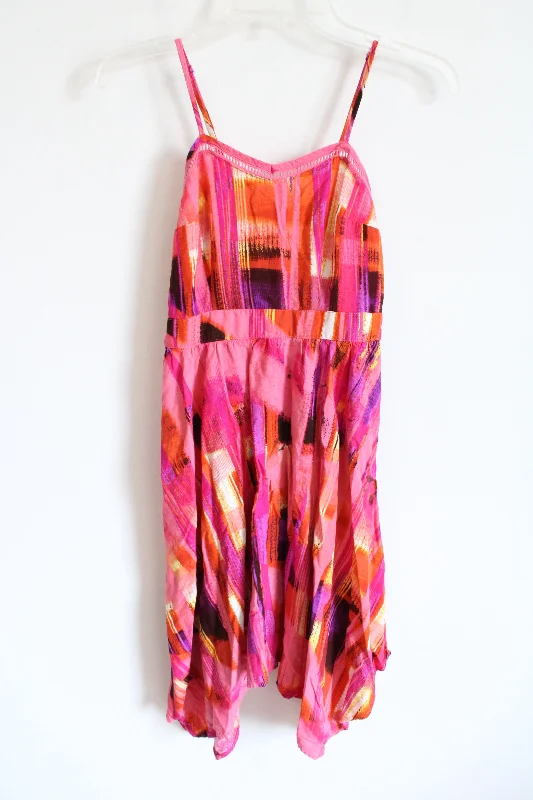 Xhilaration Pink & Orange Patterned Dress | XS Tunic Top Casual