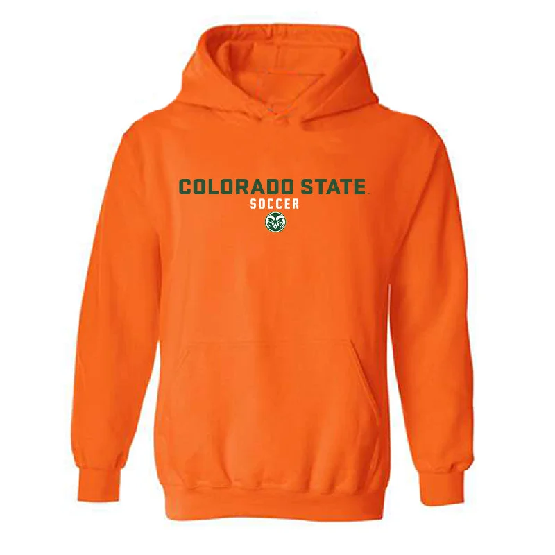 Colorado State - NCAA Women's Soccer : Kaja Dionne - Classic Shersey Hooded Sweatshirt Hoodie with Hem Ribbing Snug Secure