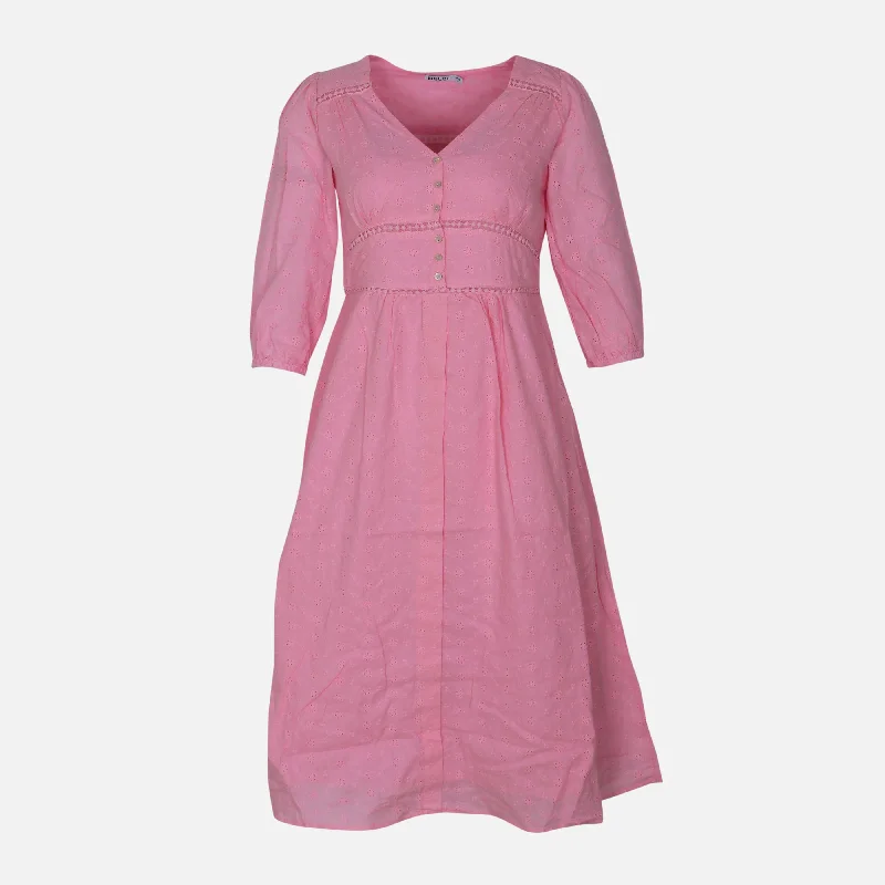 LADIES CASUAL DRESS Boat Neckline Classic