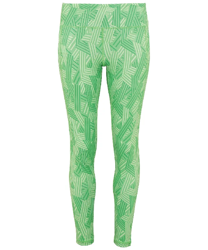 Green - Women's TriDri® performance crossline leggings full-length Classic Solid Color Leggings
