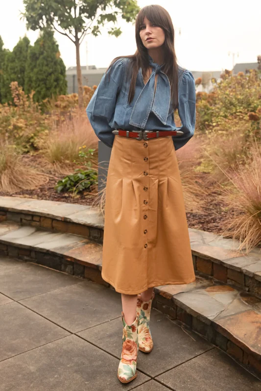 Edana Midi Skirt high waist skirt