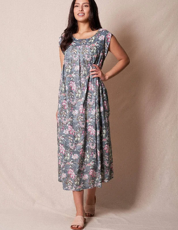 Fair Trade Amara Dress - Morning Mist Tunics Wedding white