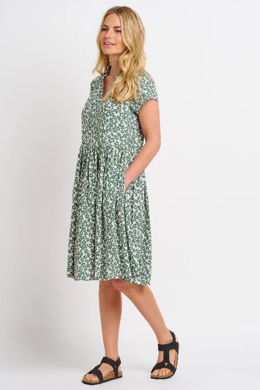 Leopard Floral Dress sweetheart Neckline Romantic