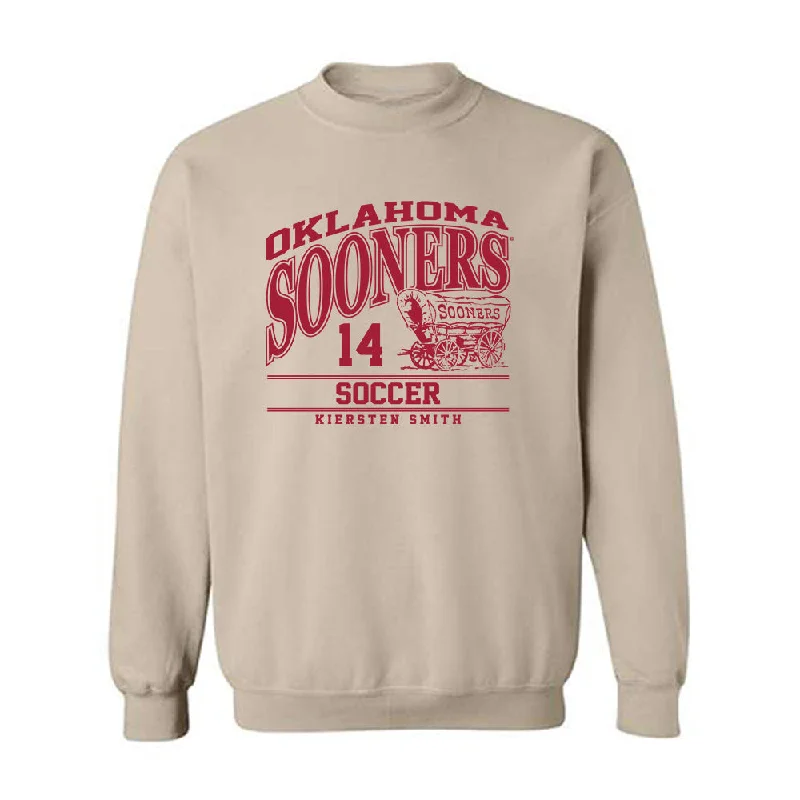 Oklahoma - NCAA Women's Soccer : Kiersten Smith - Classic Fashion Shersey Crewneck Sweatshirt Hoodie with Hem Detail Decorative Unique