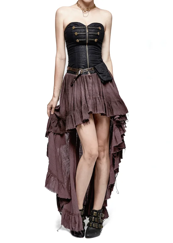 Ruffletease Steampunk dress Tunics Practical easy-care