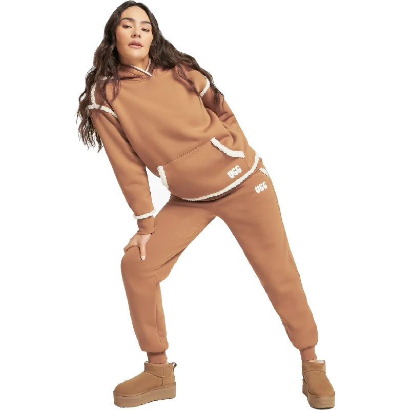 Women's UGG Joanne Bonded Fleece Hoodie Chestnut Hoodie Jacket Zipper Layering