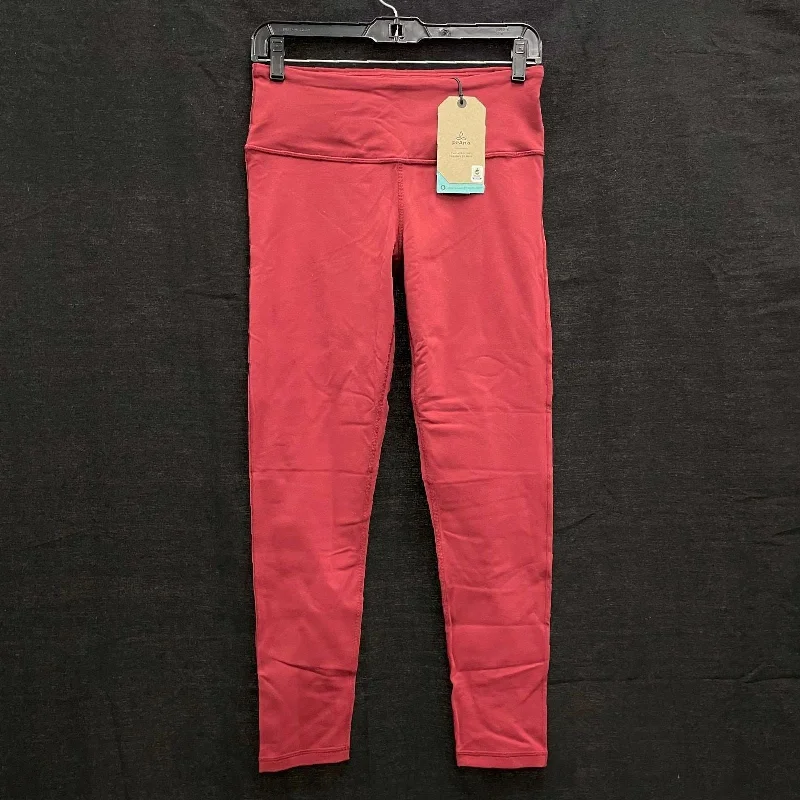 NWT Wmns PRANA Dusty Red Transform 7/8 Leggings Sz M MSRP$75 Casual Slim-Fit Leggings
