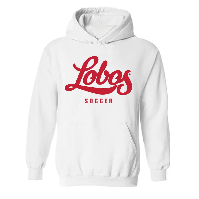New Mexico - NCAA Women's Soccer : Presley Devey - Classic Shersey Hooded Sweatshirt Hoodie with Hood Adjustable Protection