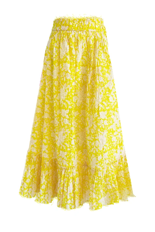 Mysore Skirt (Yellow) lace skirt intricate