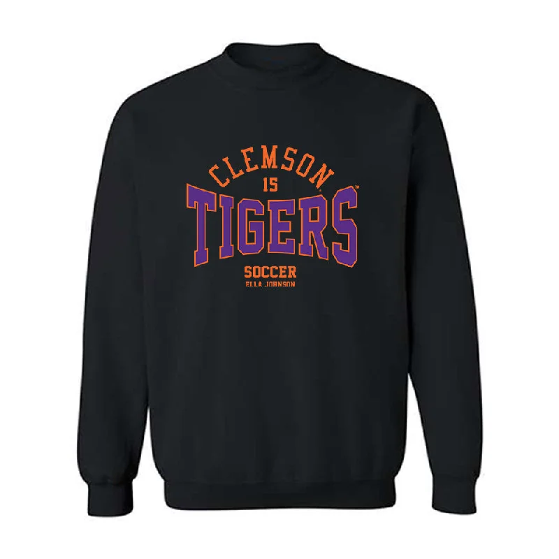 Clemson - NCAA Women's Soccer : Ella Johnson - Classic Fashion Shersey Crewneck Sweatshirt Hoodie with Strings Custom Fit Adjustable