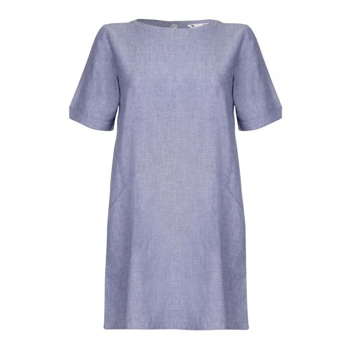 Yumi Womens/Ladies Chambray Tunic Dress Tunics Evening elegant
