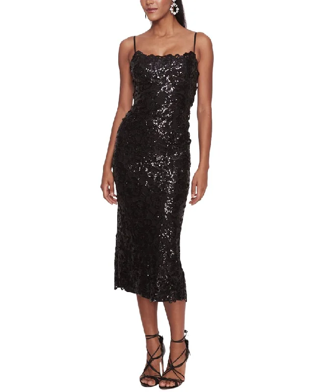 Marchesa Notte Sequin Cocktail Dress Tunics Running lightweight