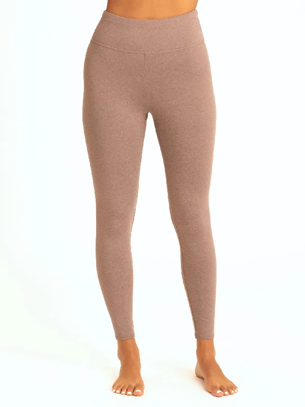 Monica High Rise Full Length Legging 26" Comfortable Ribbed Sports Leggings