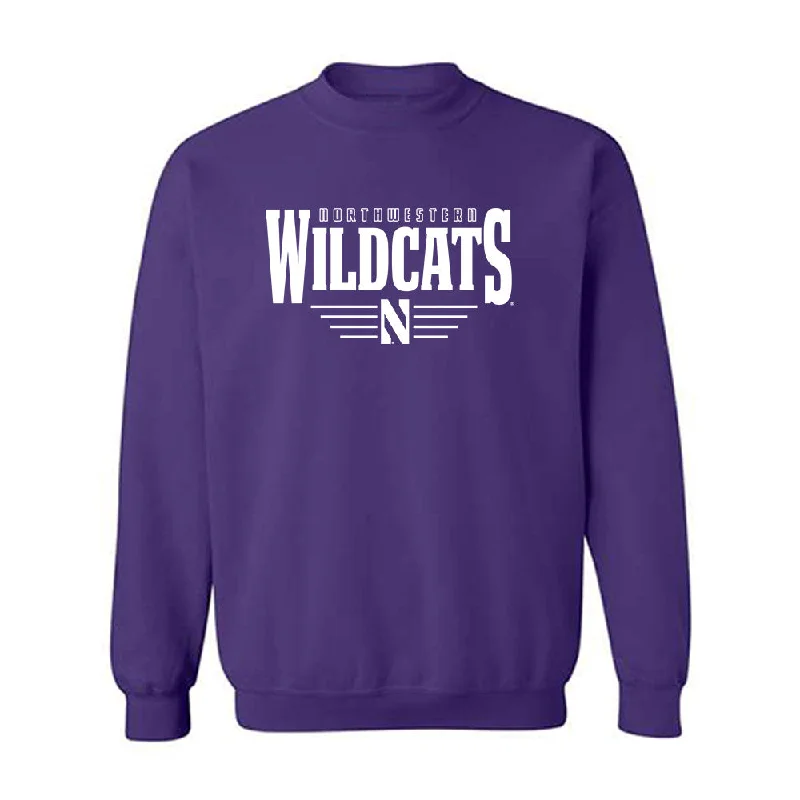 Northwestern - NCAA Women's Soccer : Gabriella Grust - Classic Shersey Crewneck Sweatshirt Hoodie with Distressed Vintage Worn