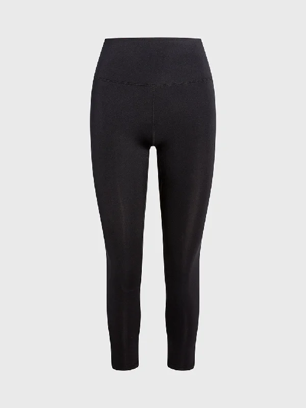 BARRY'S BLACK HIGH SUPPORT LEGGING Cozy Reflective Detail Leggings