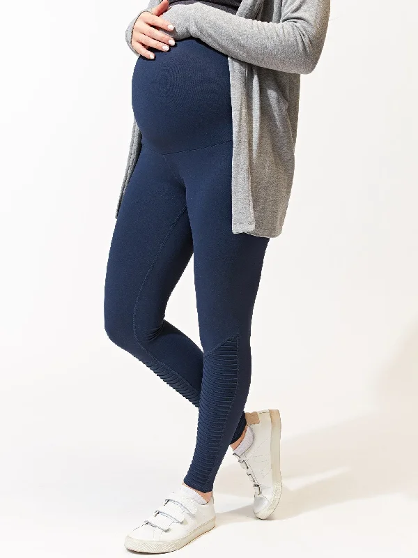 Diaz Moto Maternity Legging Trendy Full-Length Leggings