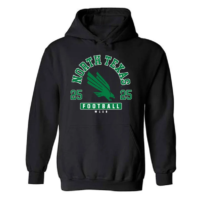 North Texas - NCAA Women's Soccer : Sarah Peyton Webb - Fashion Shersey Hooded Sweatshirt Hoodie with Pocket Utility Practical