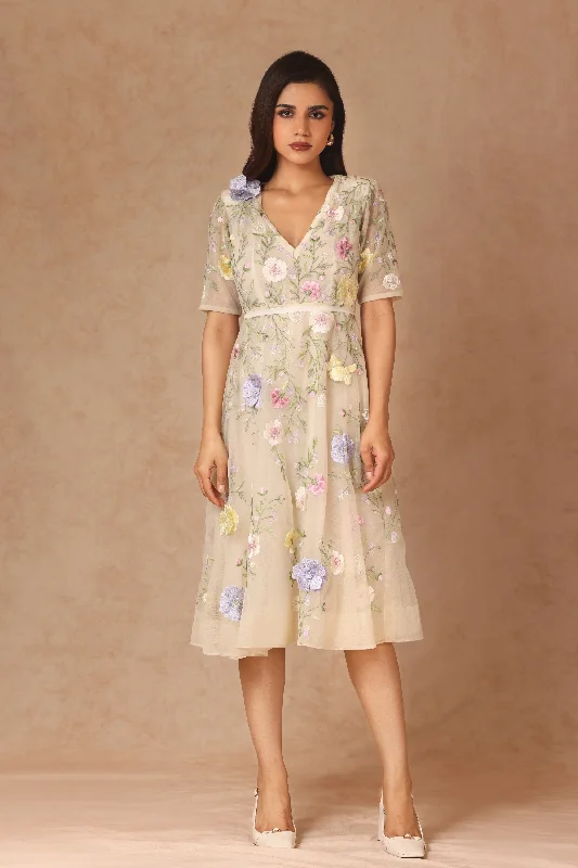 Floral Flare Dress Tunics Essential wardrobe