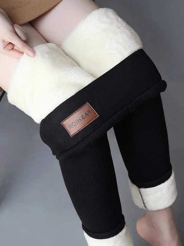 Winter Women Leggings Velvet Warm Pants Hight Waist Leggings Classic Solid Color Leggings