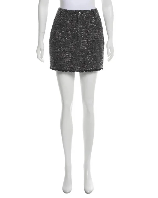 Tweed Mini Skirt velvet skirt plush