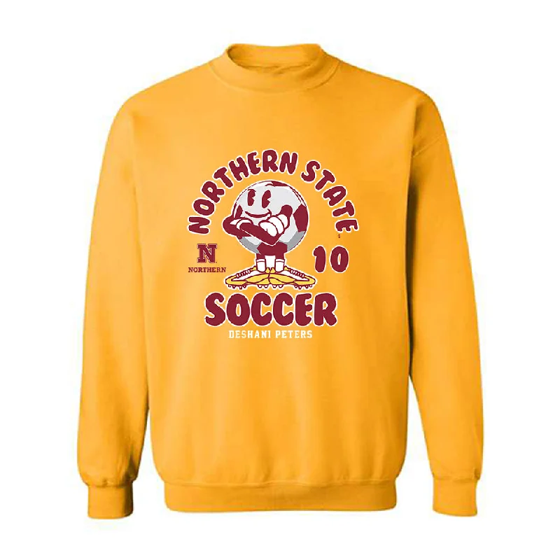 NSU - NCAA Women's Soccer : Deshani Peters - Fashion Shersey Crewneck Sweatshirt Hoodie with Metallic Shiny Futuristic