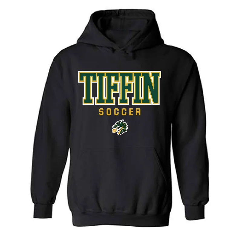 Tiffin - NCAA Women's Soccer : Malia Marinelli - Hooded Sweatshirt Hoodie with Bell Sleeves Flared Feminine