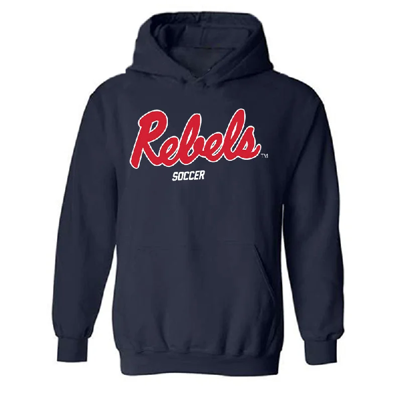 Ole Miss - NCAA Women's Soccer : Sofia Barrie - Replica Shersey Hooded Sweatshirt Hoodie with Magnetic Closure Innovative Modern