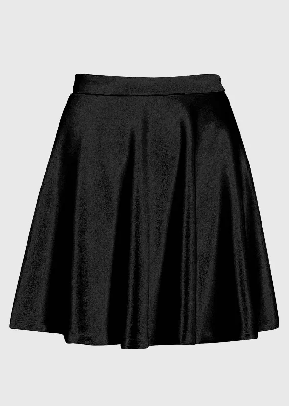 Plus Size High Waist Black Solid skirt corduroy skirt textured