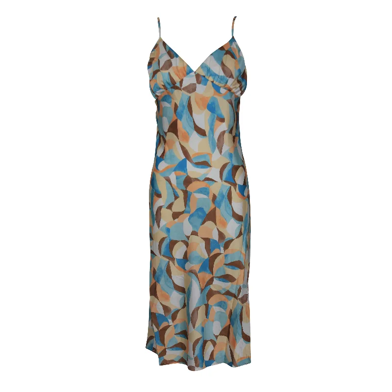 LADIES CASUAL PRINTED STRAPED DRESS Tunics Gym athletic