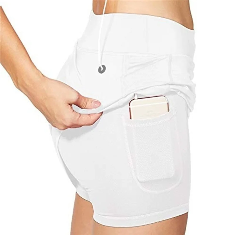 Women's Skirt Shorts W/ Pockets Running Outfits denim skirt durable