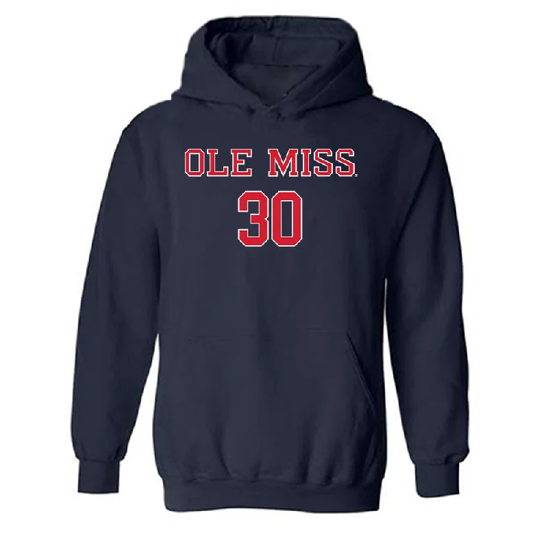 Ole Miss - NCAA Women's Soccer : Sofia Barrie - Classic Shersey Hooded Sweatshirt Hoodie with Double Zipper Versatile Adjustable