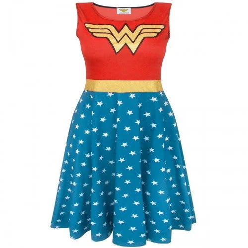 Wonder Woman Womens/Ladies Costume Dress Tunics Formal black