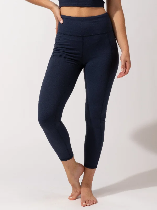Monica Pocket High Rise 7/8 Legging 24" Comfortable Stretch Leggings