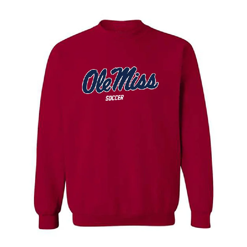 Ole Miss - NCAA Women's Soccer : Sofia Barrie - Replica Shersey Crewneck Sweatshirt Hoodie with Full-Zip Functional Layering