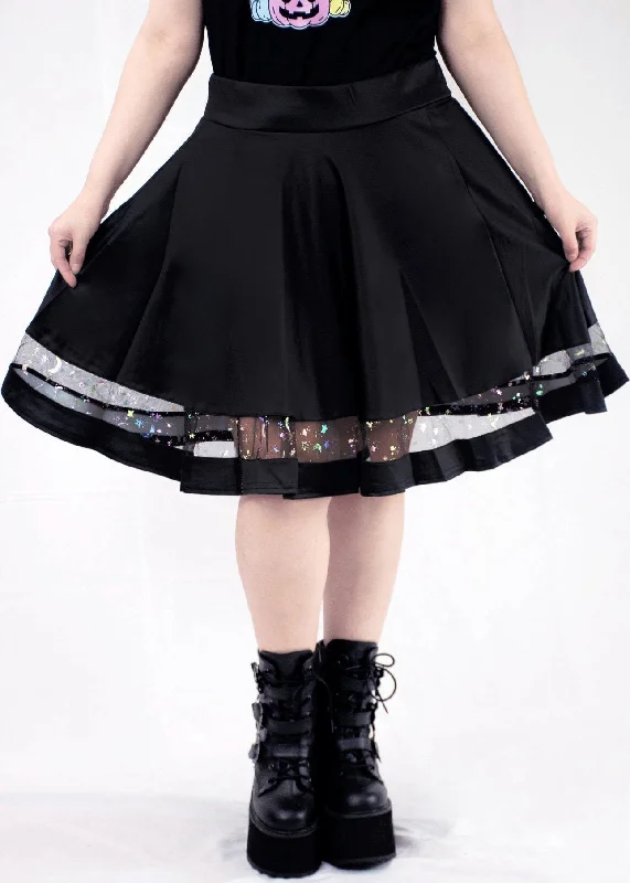 Plus Size Mystic Nightfall Skirt denim skirt durable