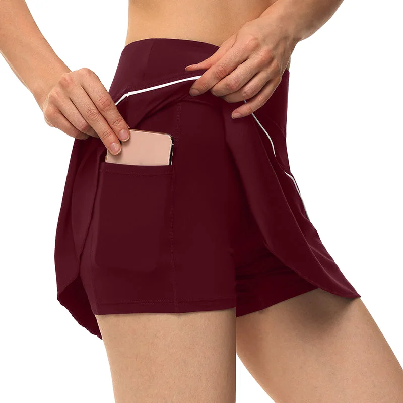 Women's Short Skirt Workout Wear silk skirt elegant