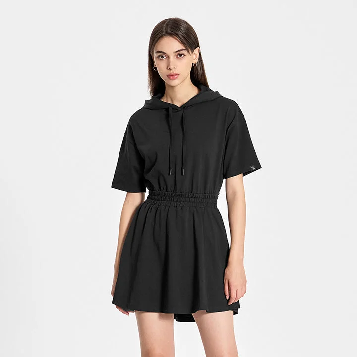 Cotton Banding Back open One-Piece Dress Tunics Timeless classic