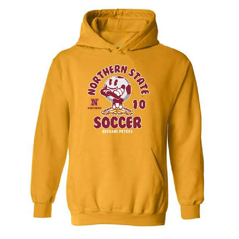 NSU - NCAA Women's Soccer : Deshani Peters - Fashion Shersey Hooded Sweatshirt Hoodie with Button Classic Timeless