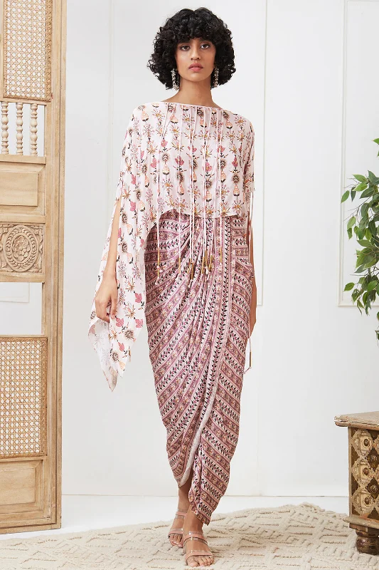 Tabriz Embellished Drape Dress Set Tunics Versatile functional