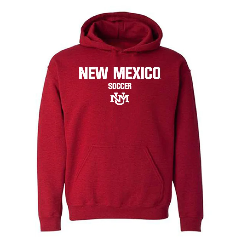 New Mexico - NCAA Women's Soccer : Presley Devey - Classic Shersey Hooded Sweatshirt Hoodie with Button Classic Timeless