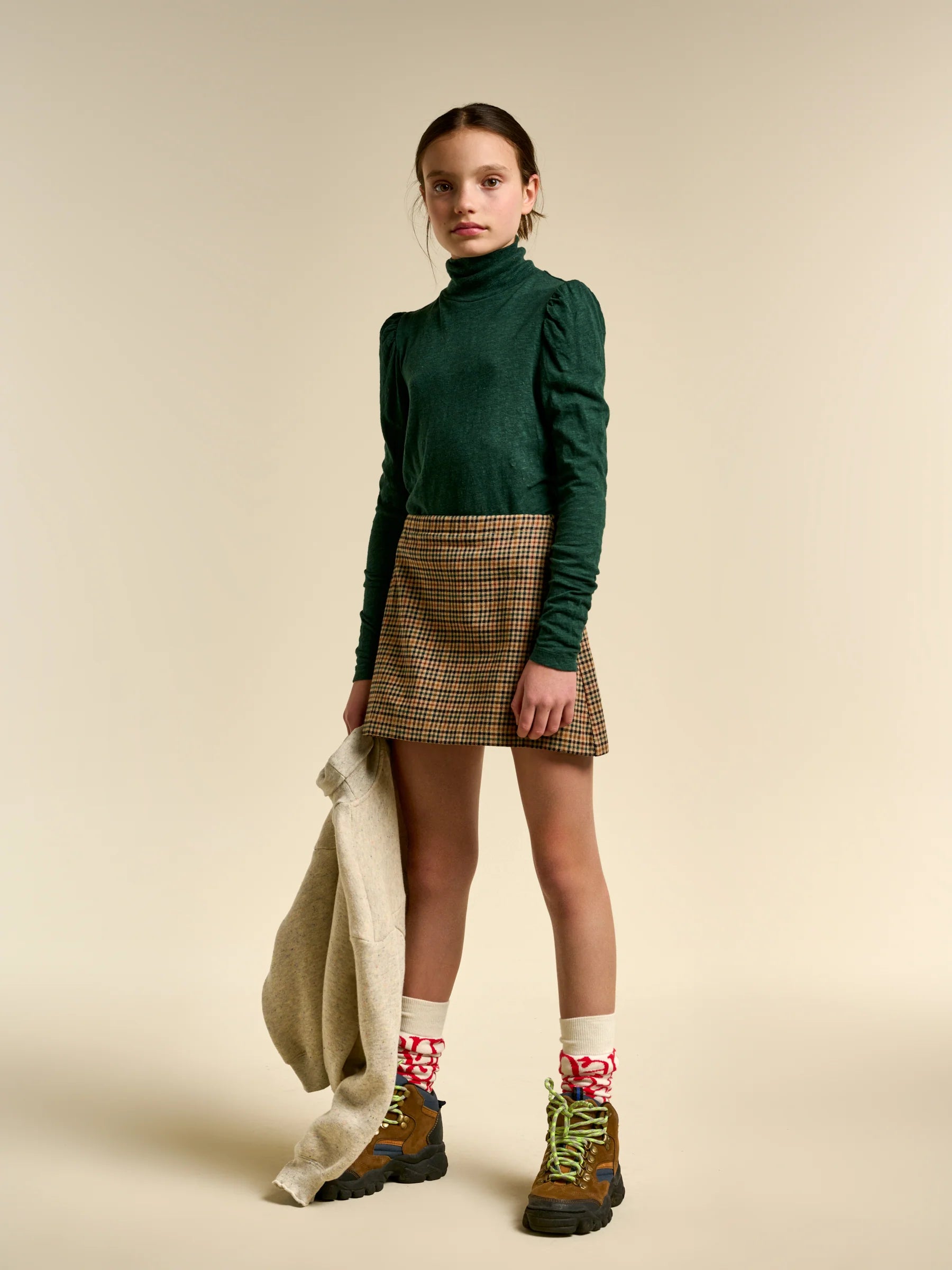 Parise Skirt | Check lace skirt elegant